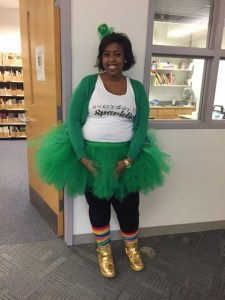 The Tutu Teacher on St. Patrick's Day. <3